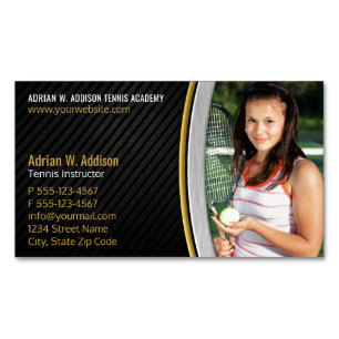 Persönlicher Trainer-Fitness-Lehrer-Tennis-Traine Magnetische Visitenkarte