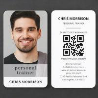 Persönlicher Trainer Fitness QR Code Foto