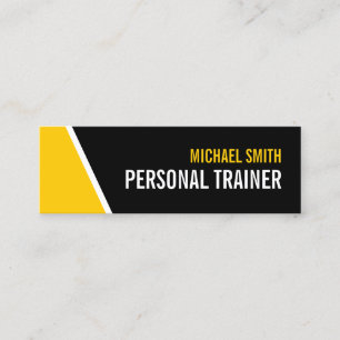 Persönlicher Trainer für Schwarz und Farbe Mini Visitenkarte