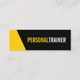 Persönlicher Trainer für Schwarz und Farbe Mini Visitenkarte
