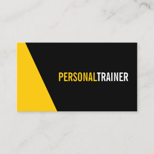 Persönlicher Trainer für Schwarz und Farbe Visitenkarte