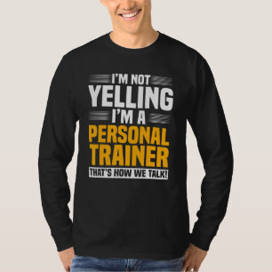 Persönlicher Trainer-Stimmtrainer Fitness-Workout T-Shirt