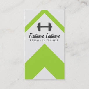 Persönlicher Trainer u. Fitness hell u. mutig Visitenkarte