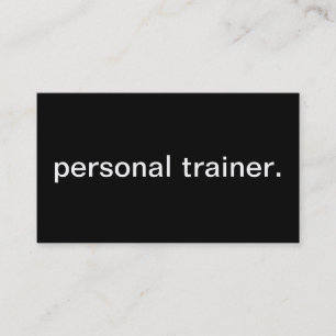 Persönlicher Trainer Visitenkarte