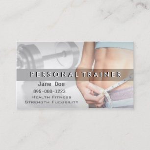 Persönlicher Trainer Visitenkarte