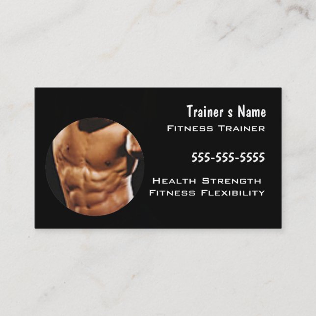 Persönlicher Trainer Visitenkarte (Vorderseite)
