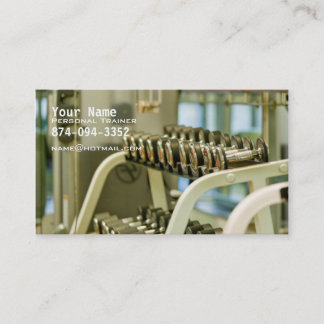 Persönlicher Trainer Visitenkarte