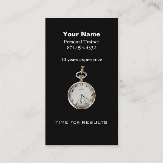 Persönlicher Trainer Visitenkarte (Vorderseite)