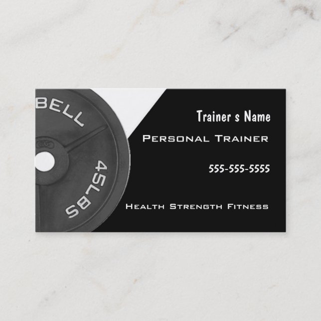 Persönlicher Trainer Visitenkarte (Vorderseite)