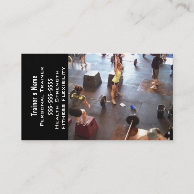 Persönlicher Trainer Visitenkarte (Vorderseite)