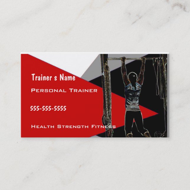 Persönlicher Trainer Visitenkarte (Vorderseite)