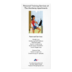 Persönlicher Trainings-Flyer mit Rate Werbekarte