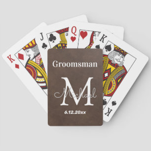 persönlicher Trauzeuge, lederähnlich Spielkarten
