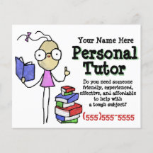 Persönlicher Tutor. Nachhilfe. Studienhilfe. Werbe