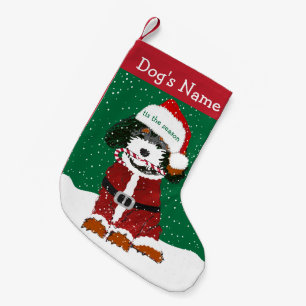 Persönlicher Weihnachtsmann Berner Doodle  Kleiner Weihnachtsstrumpf