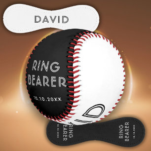 Persönliches Andenken für Ringträger mit Namen und Baseball