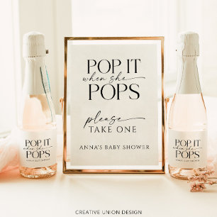 Persönliches Babyparty-Geschenk 'Pop When She Pops
