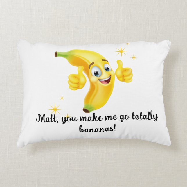 Persönliches Bananenkissen Dekokissen (Vorderseite)