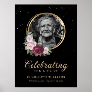 Persönliches Blumengesteck zur Trauerfeier - Schil Poster