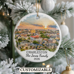 Persönliches Charleston, individuelles South Carol Keramik Ornament