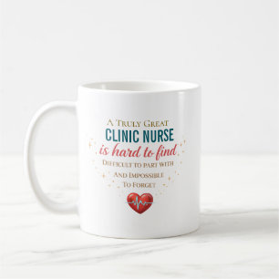 Persönliches Dankeswort für Klinikkrankenschwester Kaffeetasse
