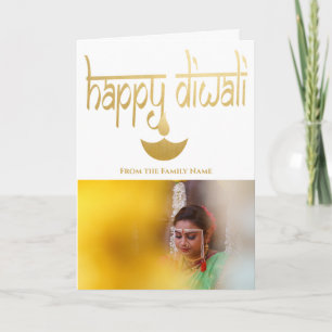 Persönliches Diwali-Foto Karte