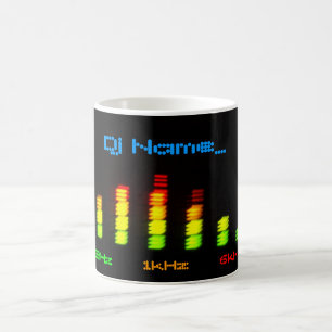 Persönliches Entzerrer-Bar EQ DJ - addieren Sie Kaffeetasse