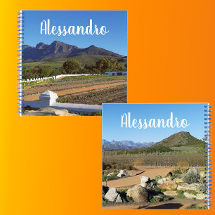 Persönliches Foto-Notizbuch für eine benannte Berg Notizbuch