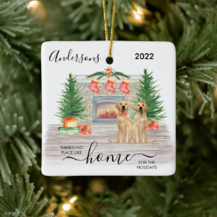 Persönliches Foto zum ersten Weihnachten im neuen Keramikornament