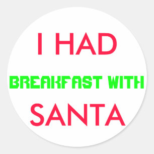 PERSÖNLICHES FRÜHSTÜCK MIT SANTA STICKER