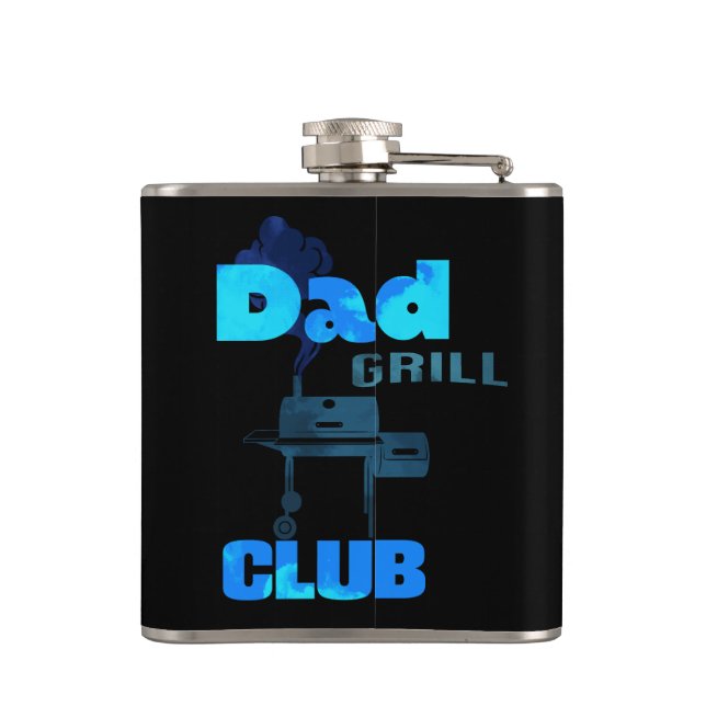 Persönliches Geschenk für den Vater Vinyl Wrap Flachmann (Rückseite)