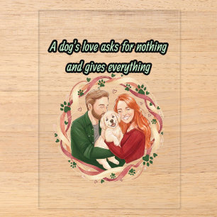 Persönliches Geschenk zur Erinnerung, individuelle Acryleinladungen