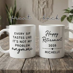 Persönliches Geschenk zur Pensionierungsfeier für Kaffeetasse
