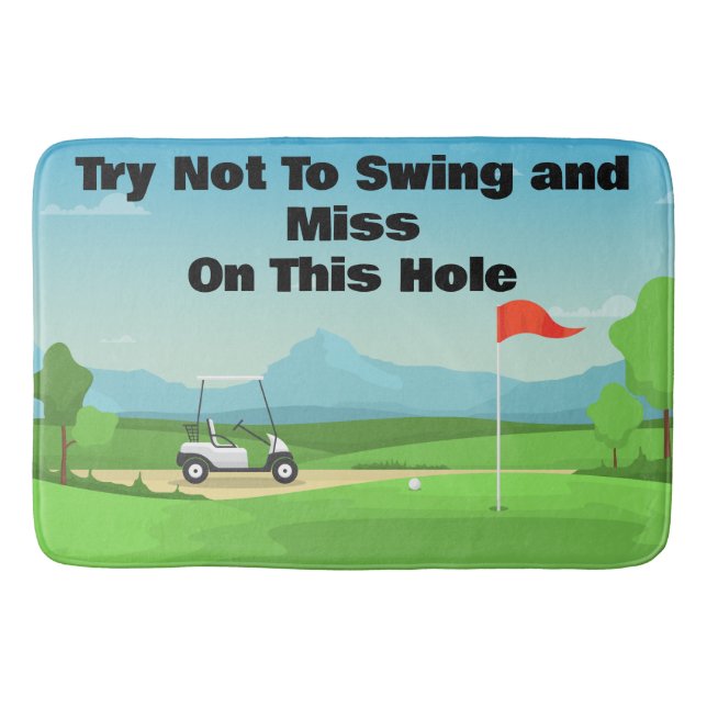 Persönliches Golf Bad Badematte (Vorderseite)