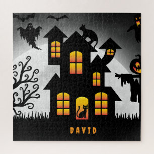 Persönliches Halloween Spukhaus-Puzzle