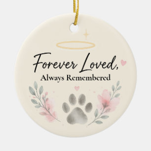 Persönliches Katzen-Gedenk-Ornament Keramik Ornament