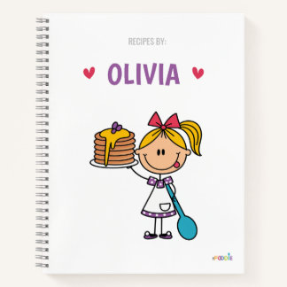 Persönliches Kinderrezeptebuch Notizbuch
