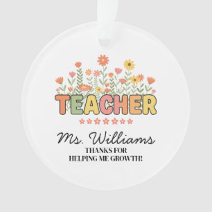 Persönliches Lehrergeschenk, Dankeschön-Geschenk L Ornament