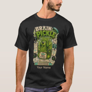 Persönliches lustiges Büro-T-Shirt 'Brain Pickle' T-Shirt