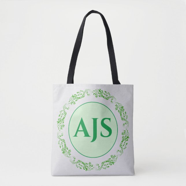 Persönliches Monogramm-Design. Tasche (Vorderseite)