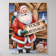 Persönliches Nachrichtenbrett des Weihnachtsmanns: