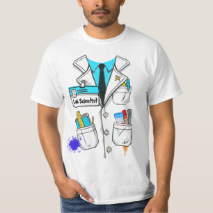 Persönliches Namensschild für Laborkittel Kostüm W T-Shirt