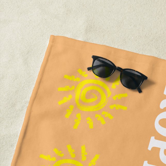 Persönliches Paradies: Handtuch nach Maß (Beispiel)