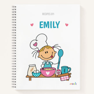 Persönliches Rezeptnotizbuch für Kinder Notizbuch