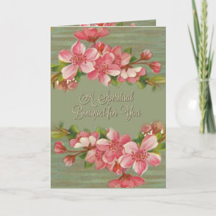PERSÖNLICHES spirituelles Blumenstrauß-Gebetskarte Karte