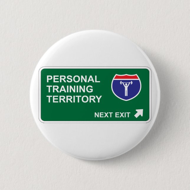 Persönliches Trainings-folgender Ausgang Button (Vorderseite)