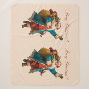 Persönliches Weihnachtsdesign mit Vintage-Weihnach Sherpadecke