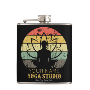 Persönliches Yoga-Studio Fitness-Trainer Guru  Flachmann