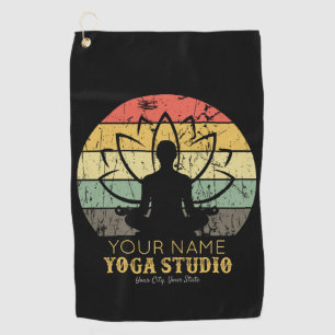 Persönliches Yoga-Studio Fitness-Trainer Guru Golfhandtuch