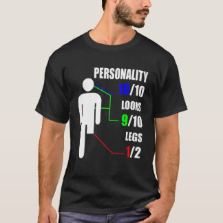 Persönlichkeit sieht Leg Amputation Handicap Amput T-Shirt